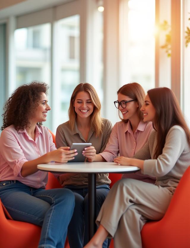 Grupo de mujeres emprendedoras en un taller financiero en Madrid